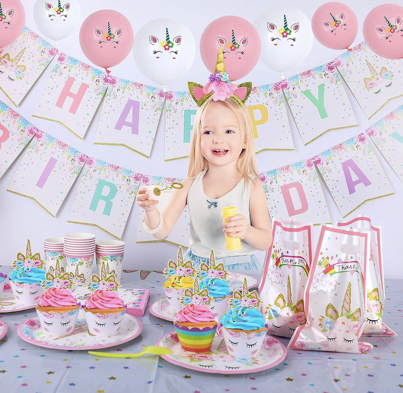 Enhjørning Bursdagsbanner