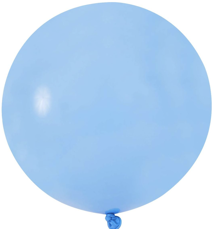 Stor Lyseblå Latexballong