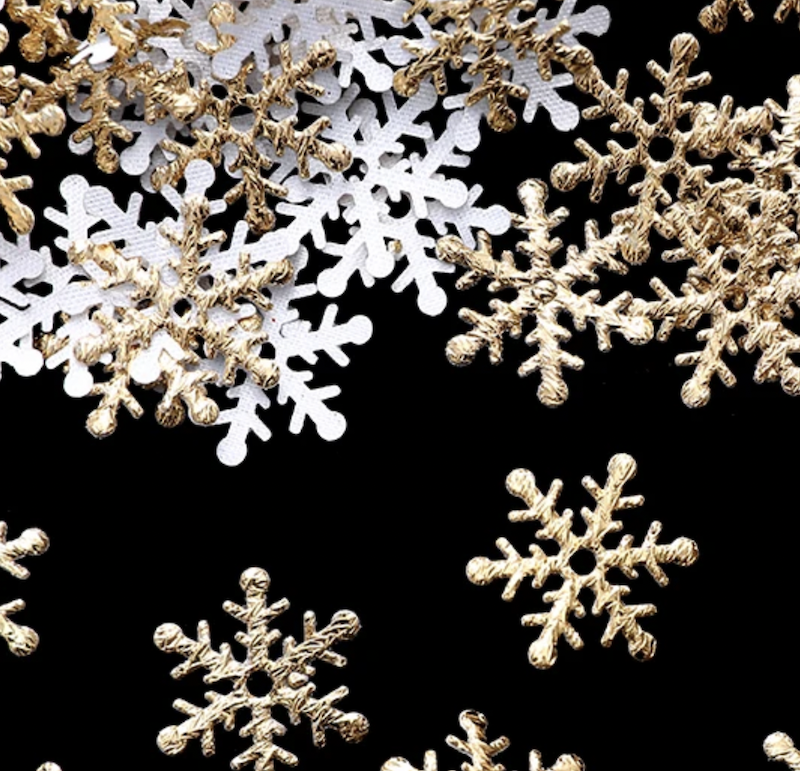 Gull Snøkrystaller Bordkonfetti