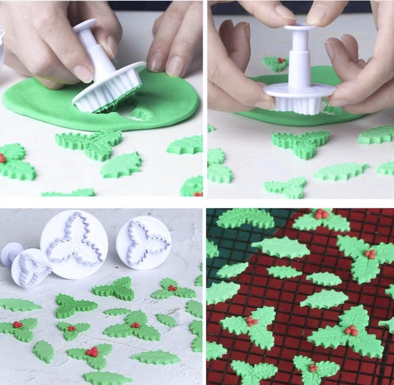 Utstikkere Kristtorn, 3 blader