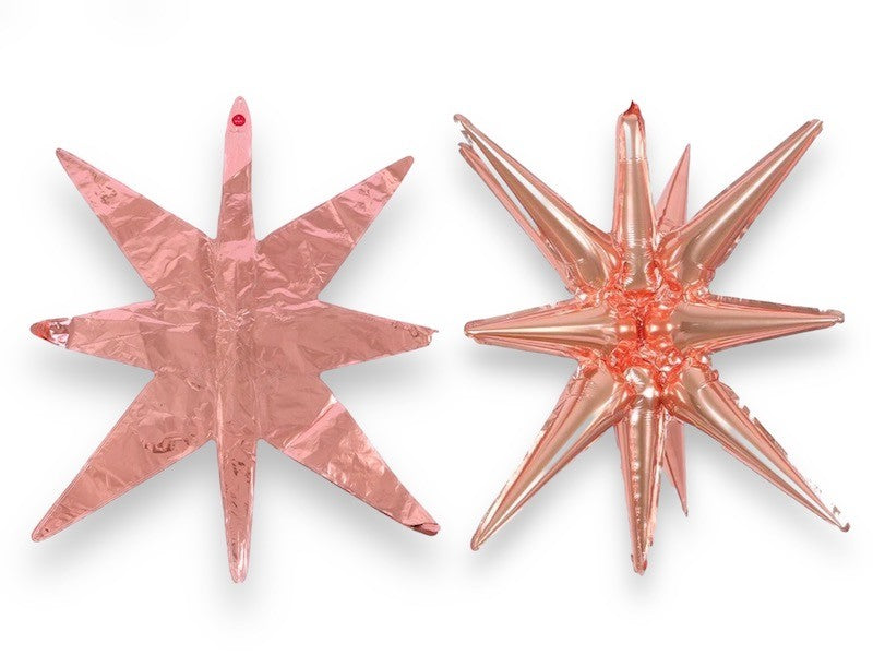 Rose Gold 3D Foliestjerne