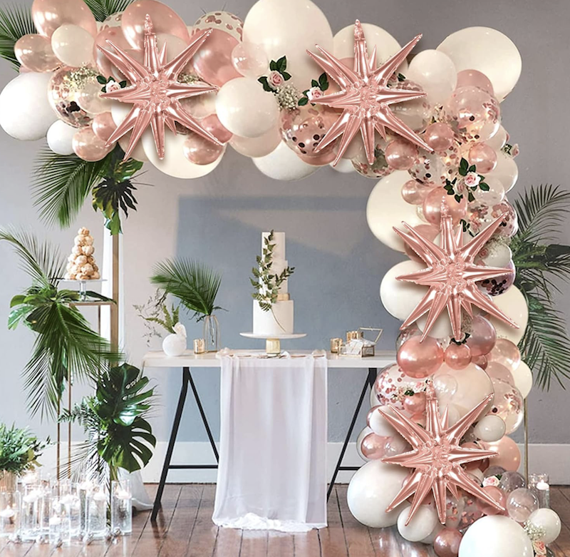 Rose Gold 3D Foliestjerne