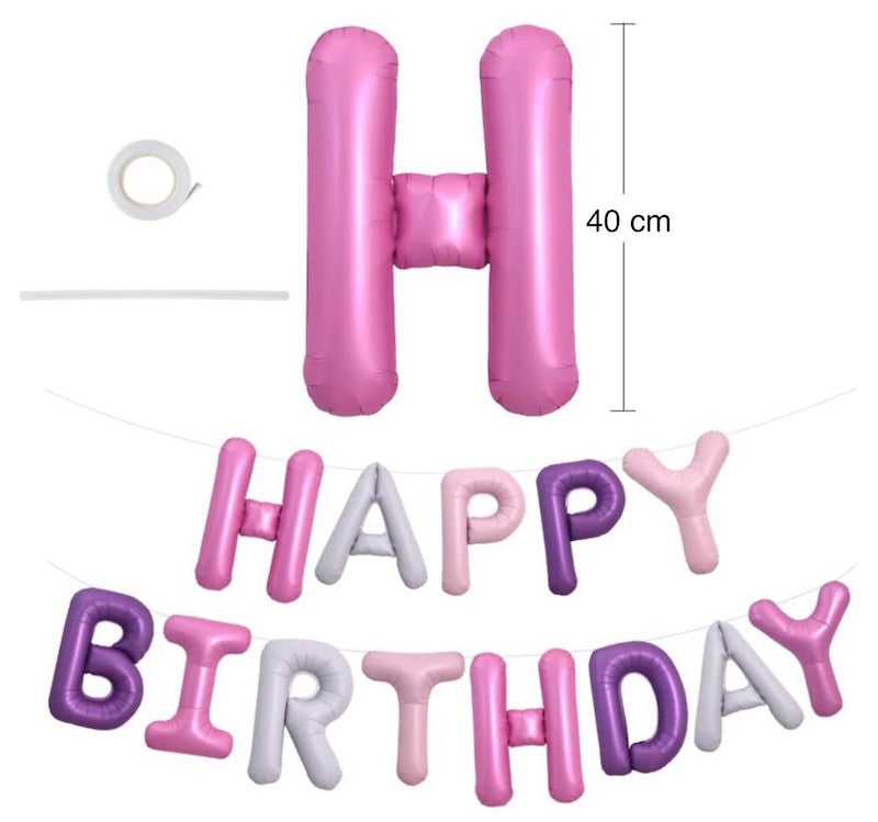 Lilla Mix Happy Birthday Foliebanner