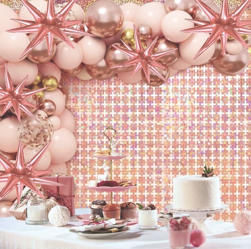 Rose Gold 3D Foliestjerne