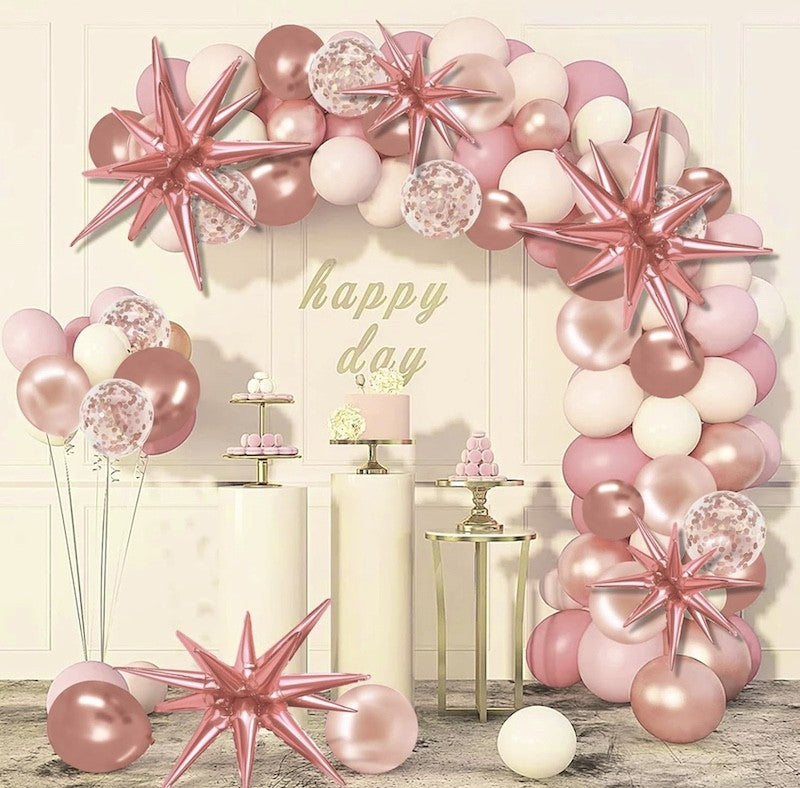 Rose Gold 3D Foliestjerne