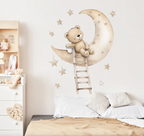 Drømmende Teddy Wallsticker