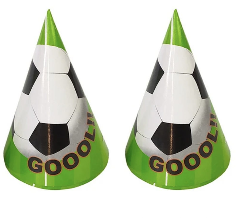 Fotball Papphatter, 8 stk