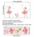 Rosa Ballerina Wallsticker