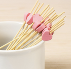 Bambus dekorpinner, Rosa Hjerter