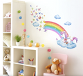Unicorn Regnbue Wallsticker