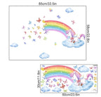 Unicorn Regnbue Wallsticker