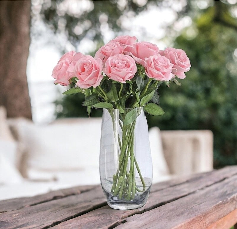 Rosa Langstilkede Kunstroser