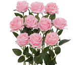 Rosa Langstilkede Kunstroser