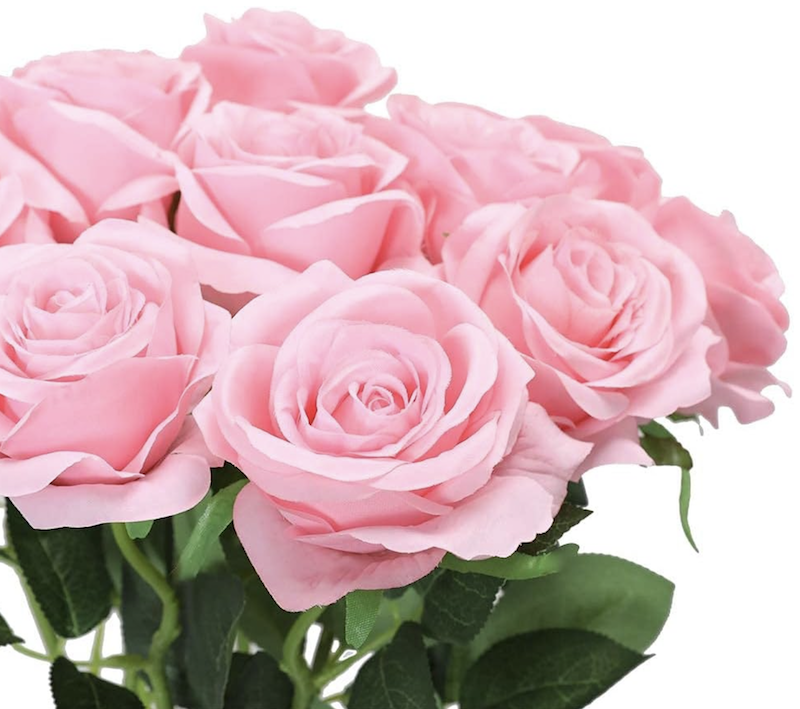 Rosa Langstilkede Kunstroser