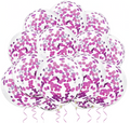 Rosa Konfettiballonger, 20 stk