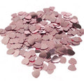 Rose Gold Hjerter Bordkonfetti