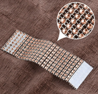 Serviettringer Rose Gold Strass, 10 stk