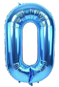 Mellomblå Tallballonger, 80 cm