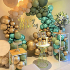 Grønne Metallic Ballonger, 20 stk