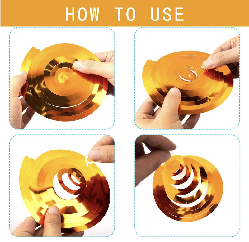 Orange Swirls, 6 stk