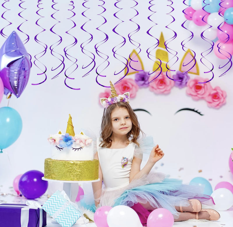 Lilla Swirls, 6 stk