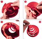 Røde Swirls, 6 stk