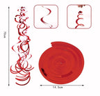 Røde Swirls, 6 stk