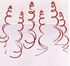 Røde Swirls, 6 stk