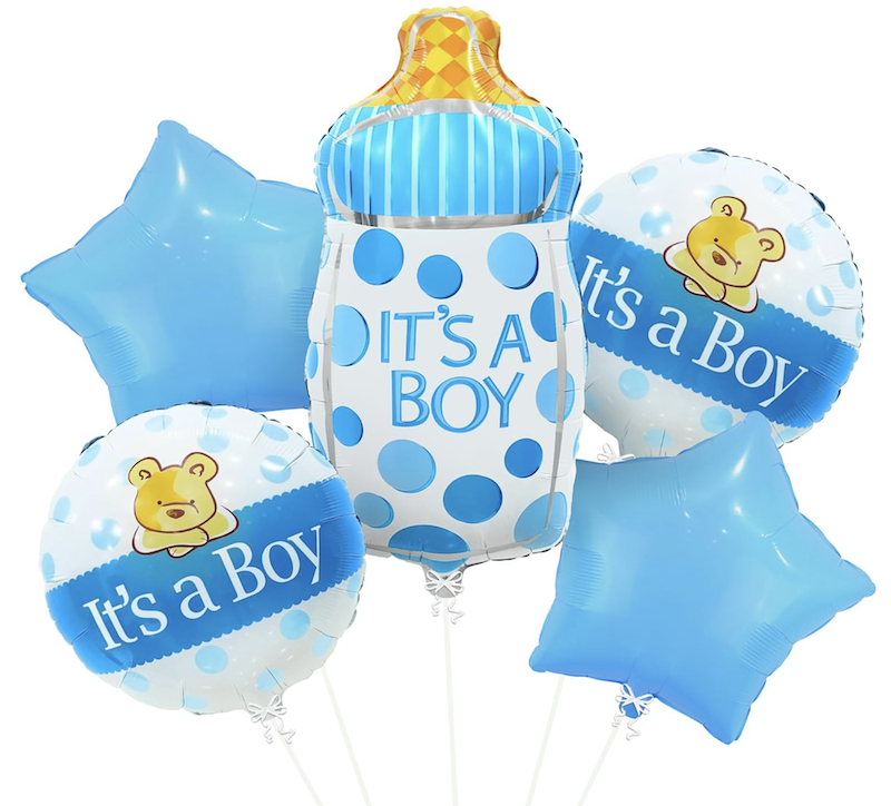 It´s A Boy Folieballonger, 5 stk