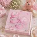 Pink Baby Papirservietter