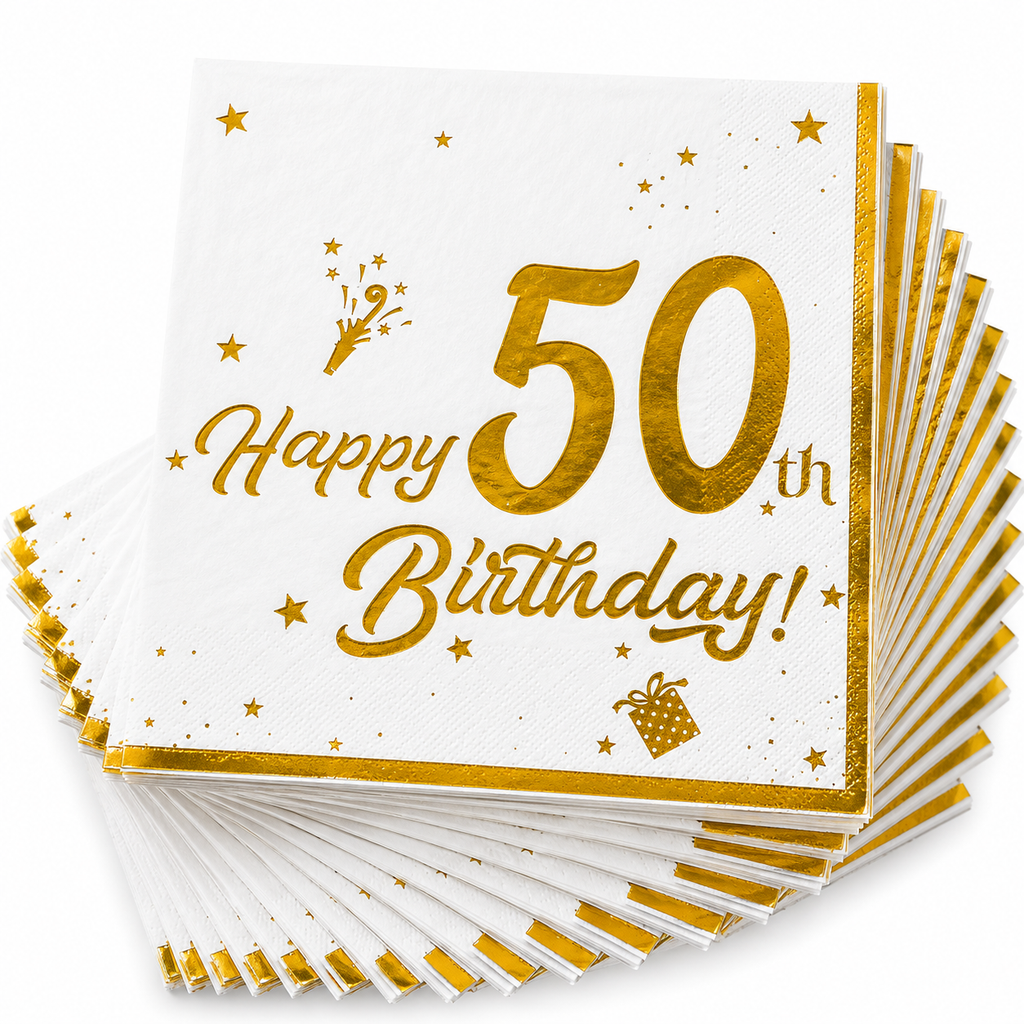 Servietter, 50 år