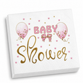 Rosa Babyshower papirservietter