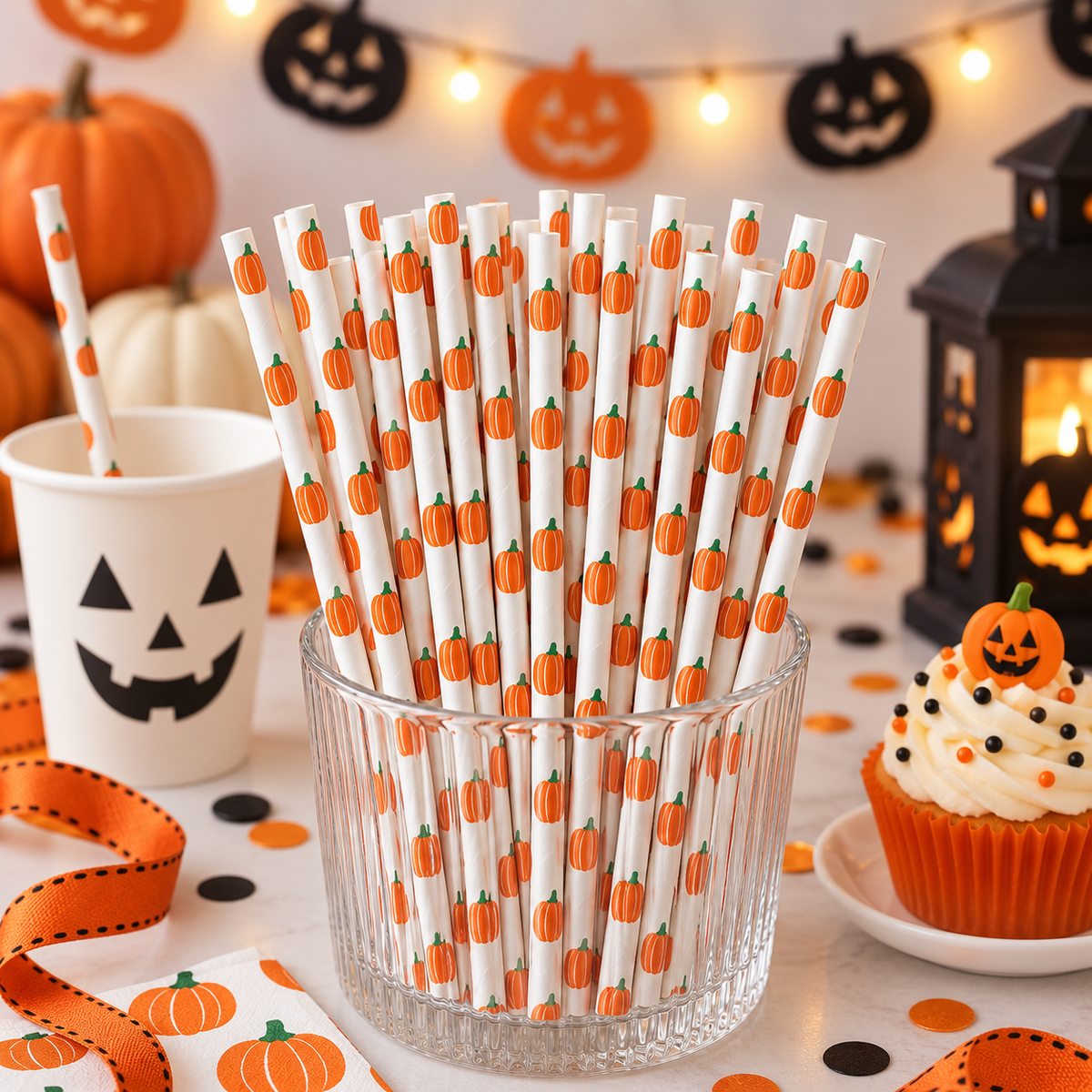 Halloween Papirsugerør