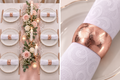 6 stk Rose Gold Serviettringer