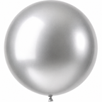Stor Sølv Metallic Ballong