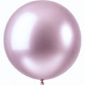 Stor Lyserosa Metallic Ballong