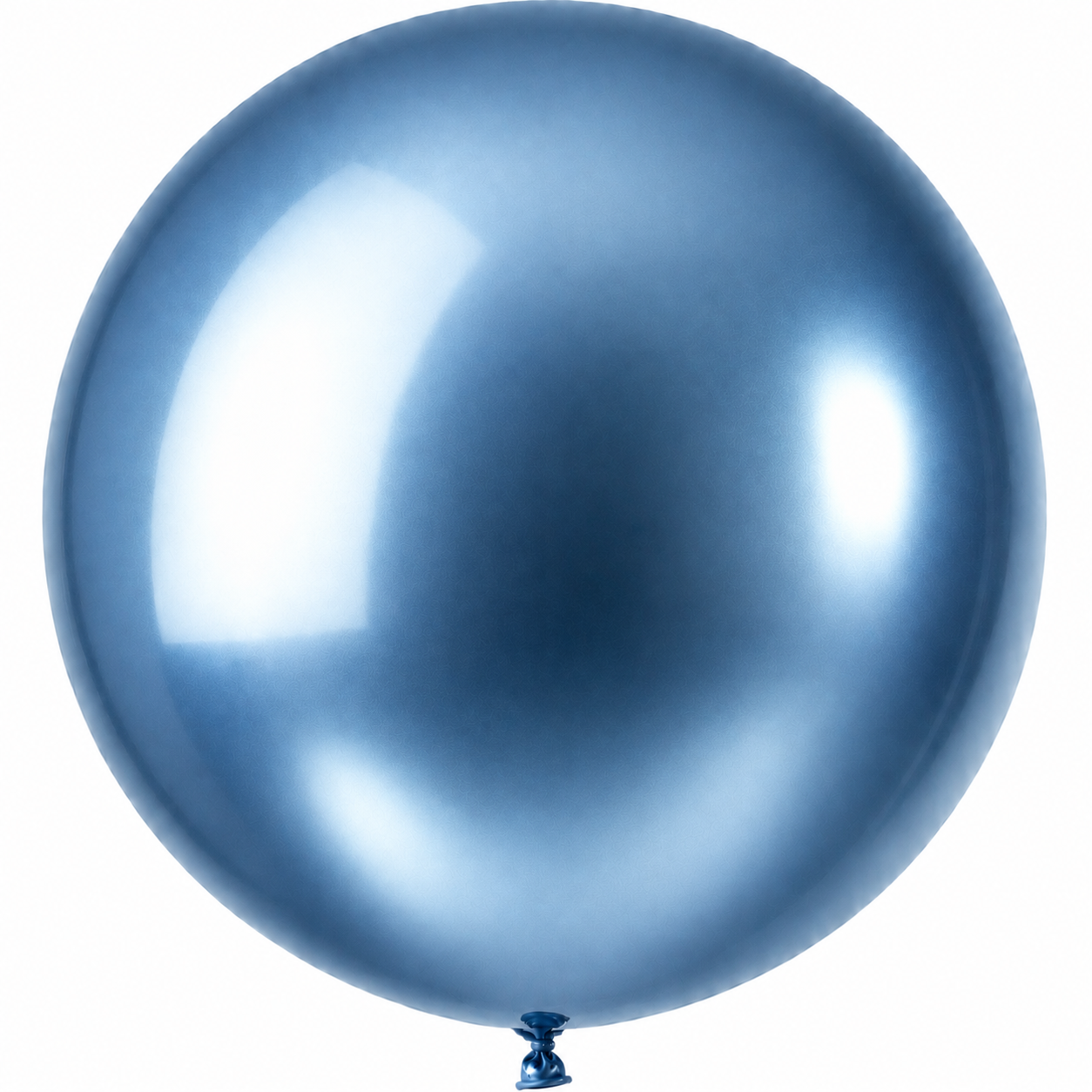 Stor Blå Metallic Ballong