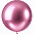 Stor Roserød Metallic Ballong