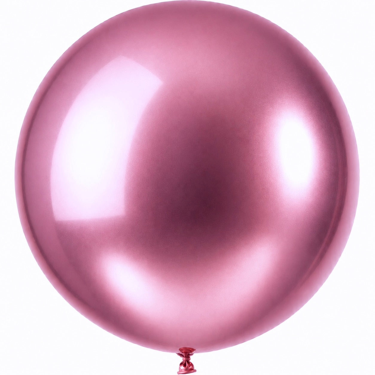 Stor Roserød Metallic Ballong