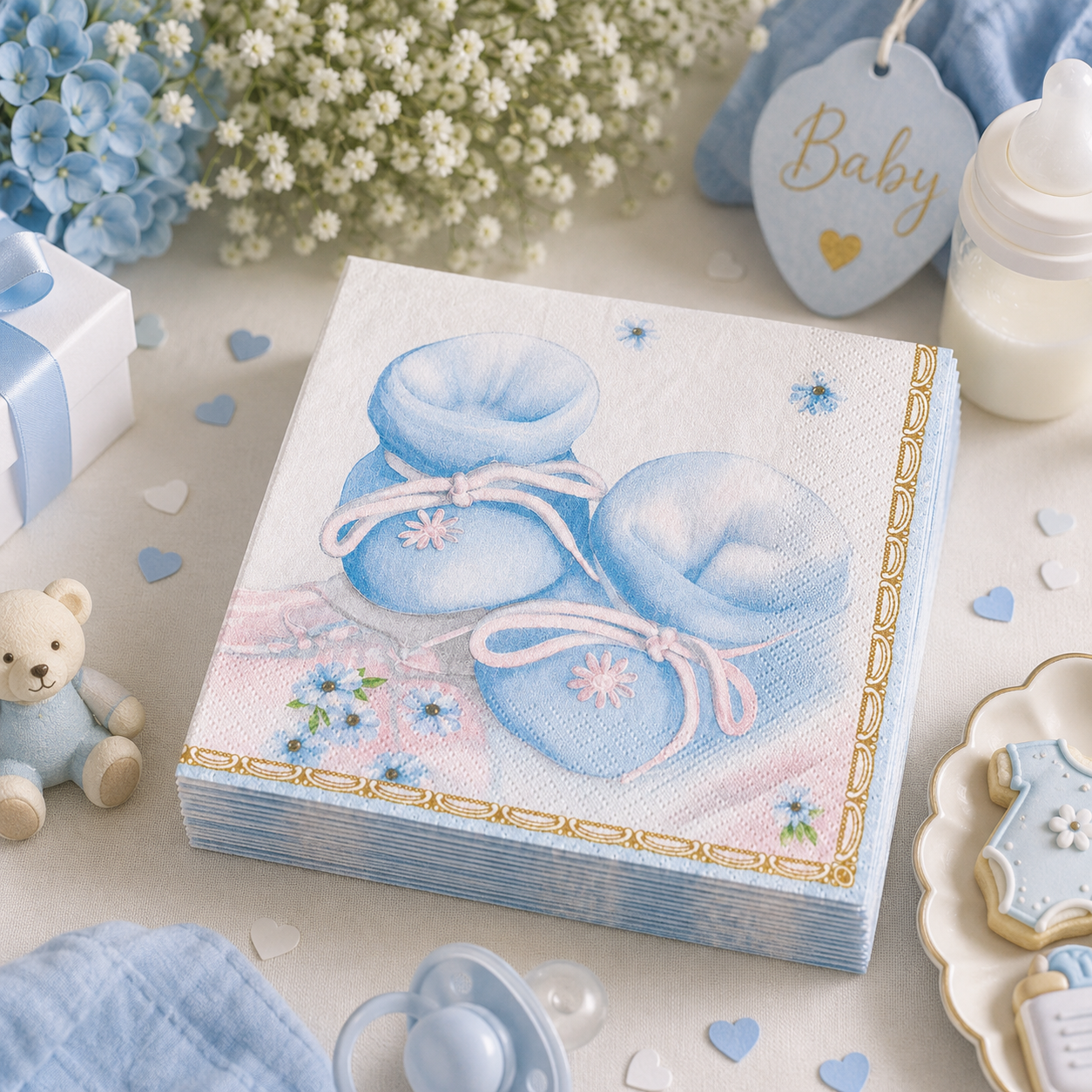 Blue Baby Papirservietter
