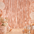 Skinnende Rose Gold Glittergardin