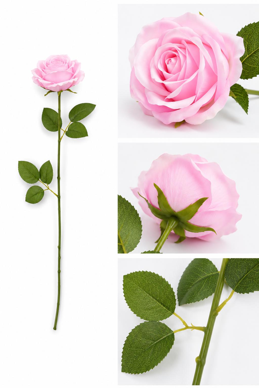 Rosa Langstilket Kunstrose