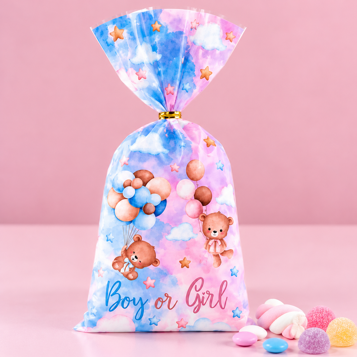 Godteposer - Babyshower, 10 stk