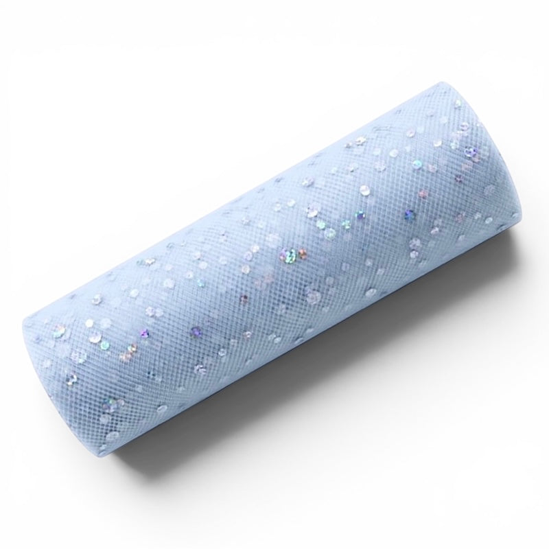 Organza Bordløper, Lys Himmelblå