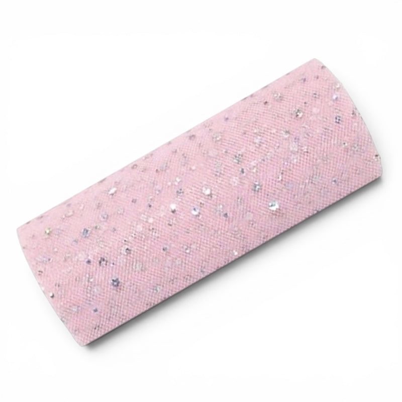 Rosa Organza Bordløper, 20 meter