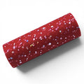 Rød Organza Bordløper, 8 meter