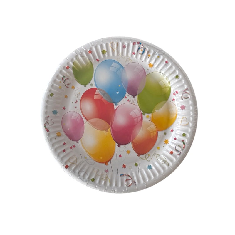 Papptallerkener med Ballonger