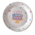 Bursdagskake Papptallerkener