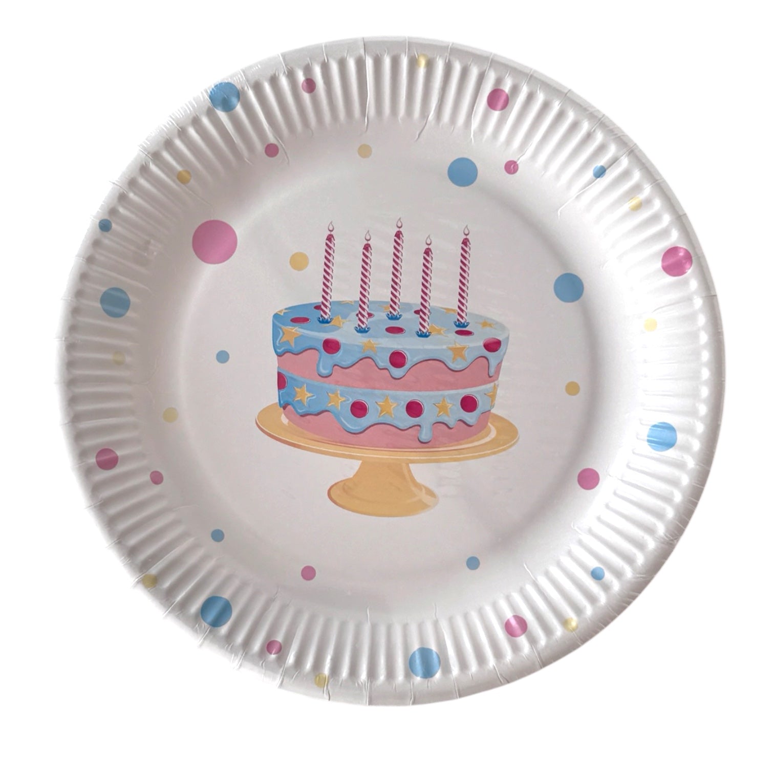 Bursdagskake Papptallerkener