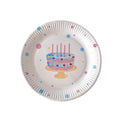 Bursdagskake Papptallerkener